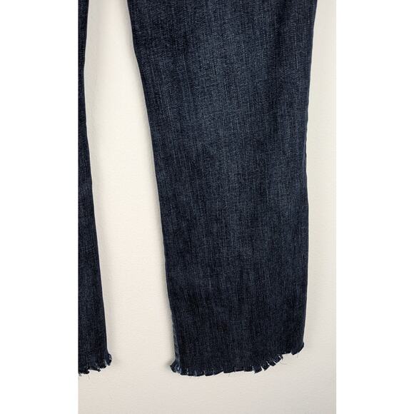 Chico'sY2K Platinum sz1 Wiskers bootcut bling some distressing no cuts flareGUC - Picture 15 of 16